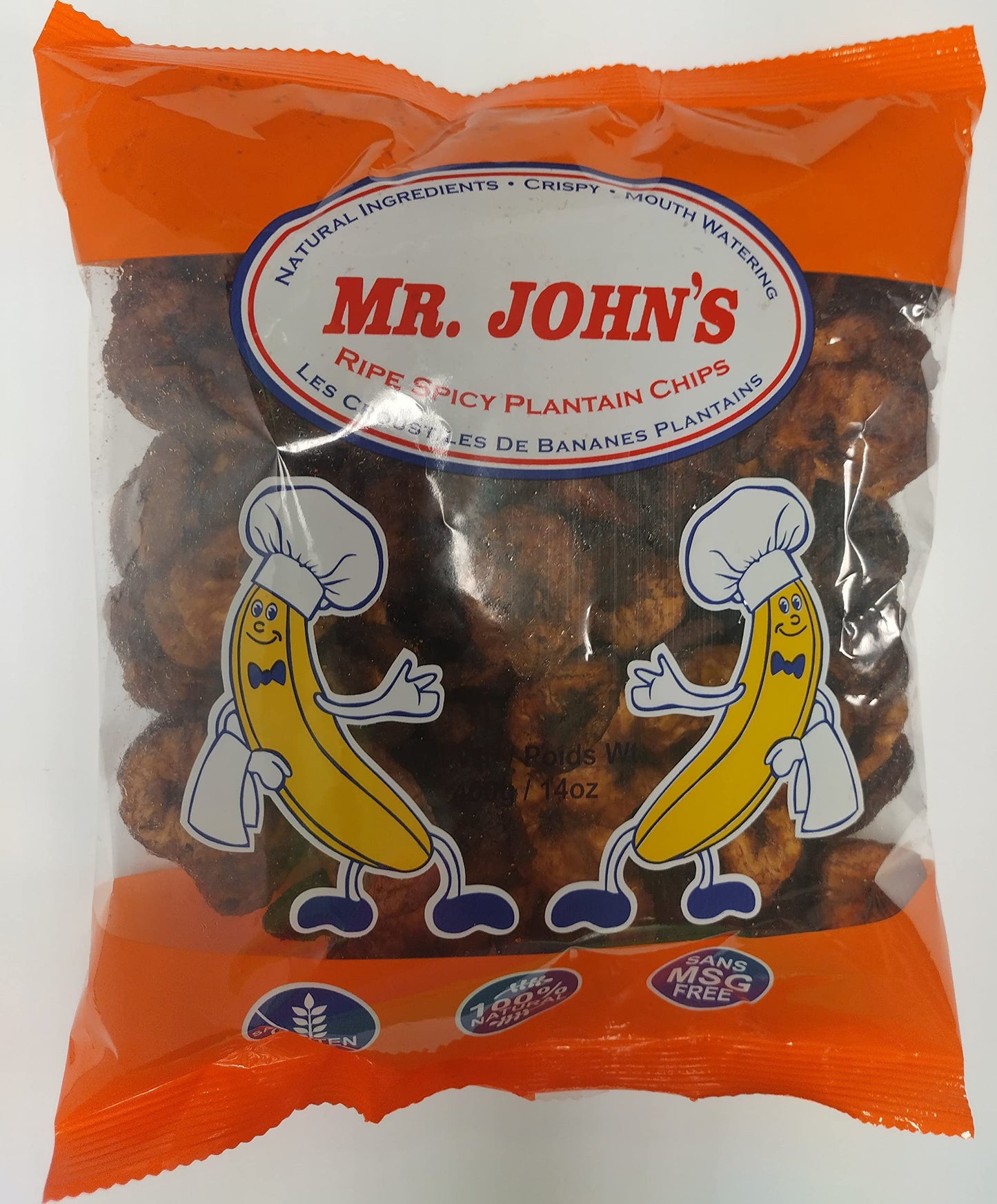 Mr. John’s Plantain Chips Ripe & Spicy 150g